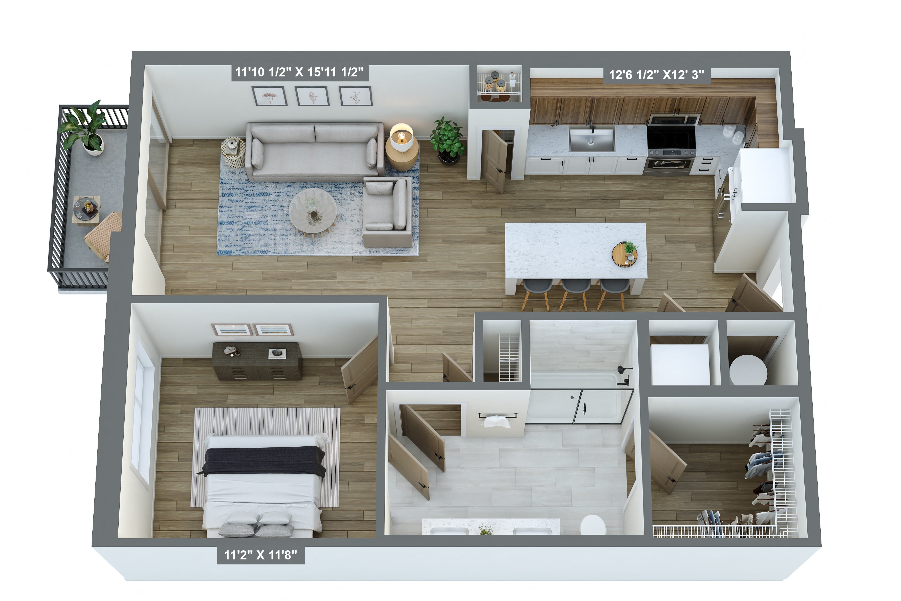 Floor plan layout diagram for A5
